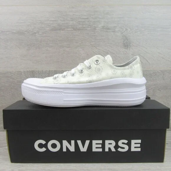 Converse Chuck Taylor All Star Move OX Floral Shoes Women's Size 8 NEW - Picture 3 of 15